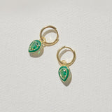 Enchanted Earrings in Emerald