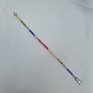 Sterling Silver Rainbow Bracelet