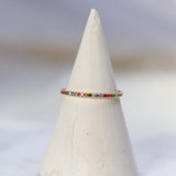 CZ Rainbow Eternity Ring