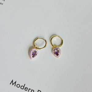 Enchanted Earrings in Amethyst